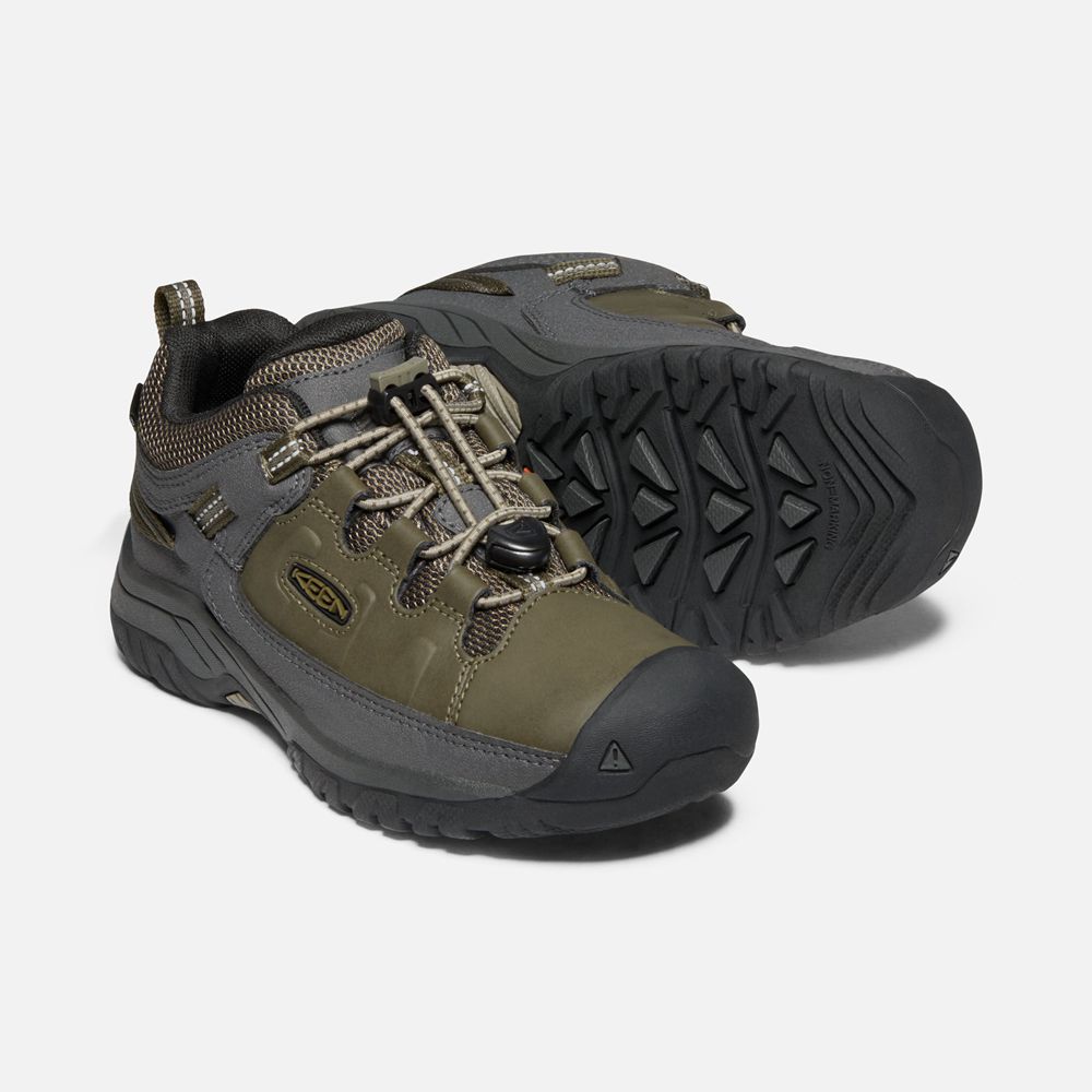 Keen Outdoor Ayakkabı Çocuk Zeytin Yeşili - Targhee Waterproof - Türkiye NLCK87542